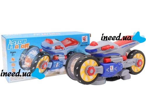 Интерактивная детская игрушка Мотоцикл трансформер YJToys YJ388-6 с музыкальными эффектами, Игрушечный музыкальный квадроцикл от батареек для детей