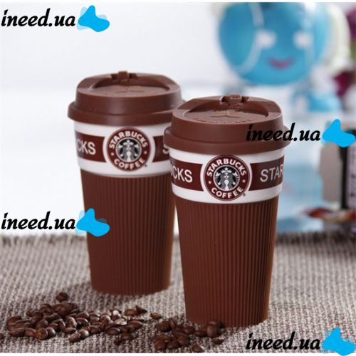 Чашка керамическая кружка StarBucks Brown коричневая стакан для кофе, чая, горячих напитков Star Bucks
