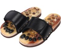 Массажные ортопедические тапочки jade health massage shoes BH-SMS-04 с акупунктурным эффектом для стоп ног, шлепанцы для массажа 36-45 размер Черные