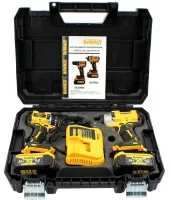 Аккумуляторный набор Dewalt 2в1 Гайковерт DCF922 шуруповерт DCD996 36V 6Ah, Набор беспроводных электроинструментов Деволт 2 аккумулятора в кейсе