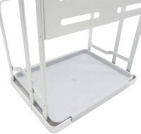 Кухонный органайзер сушилка Kitchen Rack CW-2001H для хранения и сушки столовых приборов, Подставка стеллаж для посуды досточки и ножей Серебристый