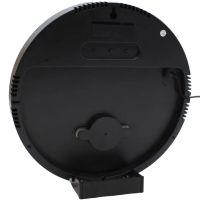 Электронные настенные часы LED Wall Clock DS-3813L 26см с будильником и календарем, Цифровые круглые часы зеленые с белым на стену от USB Черные