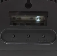 Электронные настенные часы LED Wall Clock DS-3813L 26см с будильником и календарем, Цифровые круглые часы зеленые с белым на стену от USB Черные
