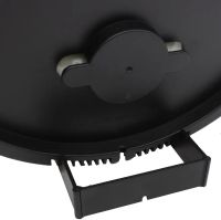 Электронные настенные часы LED Wall Clock DS-3813L 26см с будильником и календарем, Цифровые круглые часы зеленые с белым на стену от USB Черные