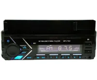 Автомагнитола плеер 1Din Pioneer MP3 7001 BT с держателем для телефона, Автомобильная Bluetooth магнитола с микрофоном проигрыватель USB SD Черная