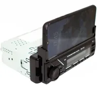 Автомагнитола плеер 1Din Pioneer MP3 7001 BT с держателем для телефона, Автомобильная Bluetooth магнитола с микрофоном проигрыватель USB SD Черная