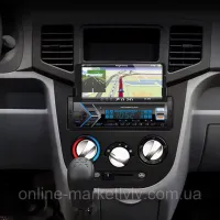 Автомагнитола плеер 1Din Pioneer MP3 7001 BT с держателем для телефона, Автомобильная Bluetooth магнитола с микрофоном проигрыватель USB SD Черная