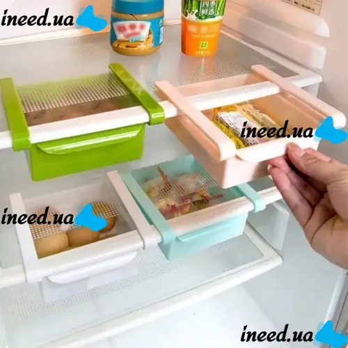 Выдвижной контейнер для хранения продуктов в холодильнике Refrigerator Multifunctional Strorage Box, Подвесной дополнительный ящик в холодильник