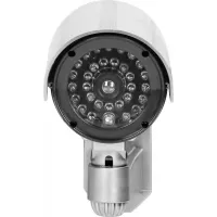 Уличный муляж камеры DUMMY IR CAMERA RR201 с мигающим светодиодом, Наружная камера обманка на батарейках, Видеокамера-обманка с ИК-подсветкой
