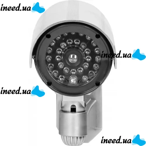 Уличный муляж камеры DUMMY IR CAMERA RR201 с мигающим светодиодом, Наружная камера обманка на батарейках, Видеокамера-обманка с ИК-подсветкой