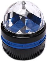 Дискошар-проектор звездного неба Led Mini Magic Ball настольный RGB проектор, круглый светодиодный LED светильник, 3D ночник дискошар USB Черный