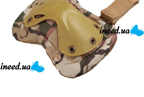 Eagle KN-04 Camouflage, adjustable elbow and knee protection set military tactical tactical shock resistant with quick reset