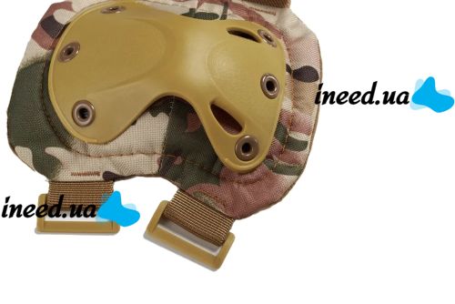 Eagle KN-04 Camouflage, adjustable elbow and knee protection set military tactical tactical shock resistant with quick reset
