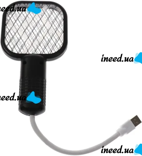 Электрический USB уничтожитель насекомых Mosquito Swatter UKC 3945 от насекомых, Лампа мухобойка комаров и мух с УФ светом от юсб Черный