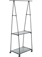 Напольная вертикальная стойка вешалка для одежды Coat Rack Traingular 160Х55 см многофункциональная передвижная полка для хранения вещей до 20 кг