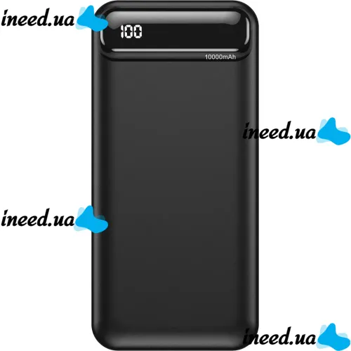Внешний аккумулятор Borofone Power Bank BJ14D 50000mAh Black на 2 USB 22.5W и USB-C 20W, УМБ Повербанк батарея с ремешком для зарядки телефона Черный