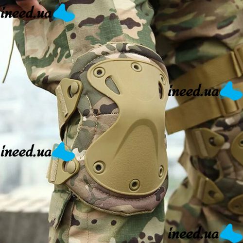 Eagle KN-04 Camouflage, adjustable elbow and knee protection set military tactical tactical shock resistant with quick reset