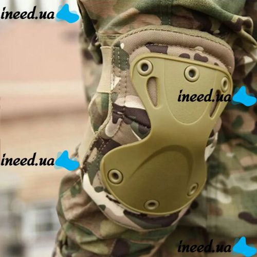 Eagle KN-04 Camouflage, adjustable elbow and knee protection set military tactical tactical shock resistant with quick reset