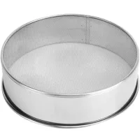 Round Strainer A-Plus BP-1262 Sieve Set for sifting flour and powdered sugar sieves of different diameters 6 pcs for sifting cocoa made of stainless steel
