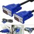 GBX 1.5m VGA to VGA Papa-Papa adapter cable with two filters, Interface cable 1.5 meters for monitor, TV and projector