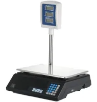 Торговые электронные весы до 50 кг Domotec MS-308 со стойкой MATARIX MX-411