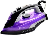 Domotec MS-2258 Steam Hand Iron with Ceramic Sole, Steam Regulator and Self-cleaning Function for Ironing Clothes 3000W Purple
