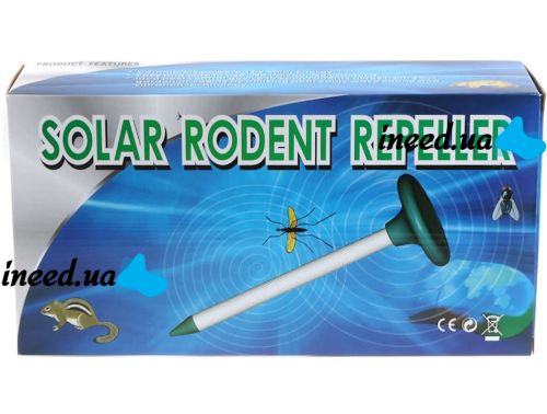 Repeller of moles and rodents on a solar battery Solar Rodent Repeller ultrasonic device mole repeller for repelling pests 6X3.5 cm