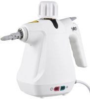 Вертикальный ручной паровой отпариватель Steam Cleaner TB958 с 6 насадками для уборки, Пароочиститель парогенератор Тоби DF-958 350мл от сети