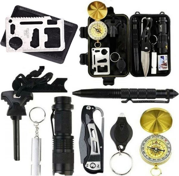 Hiking Survival Kit Tramp TRG-110, Hiking Kit in a Waterproof case 10 in 1 Tool Kit EL-2381