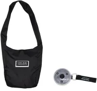 Складная компактная сумка-шоппер на плечо для покупок Shopping bag to roll up, Женская многоразовая продуктовая сумка рулетка в контейнере