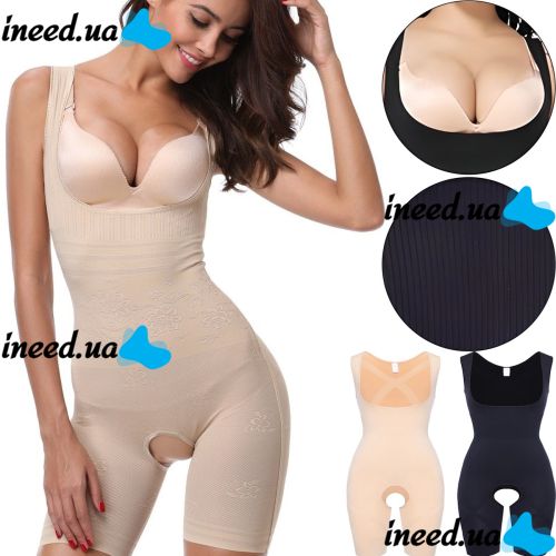 Професійне коригуючий білизна комбідрес Slim Shapewear жіночий стягуючий для схуднення і корекції фігури з бретельками S / M L / XL XXL / XXXL