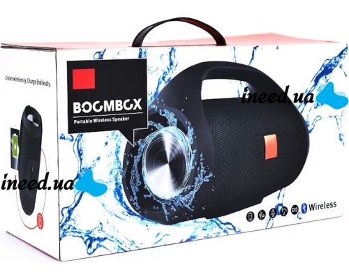 Большая беспроводная музыкальная колонка T&G Booms Box Big Синяя с ручкой, портативная акустика bluetooth в стиле T&G Boombox USB AUX для Android IOS
