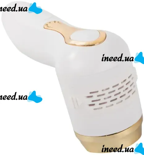 Беспроводная пемза Callus Remover Y2023-1 для чистки пяток и удаления мозолей, Шлифовальная пилка с 2 насадками для удаления грубой кожи Белая