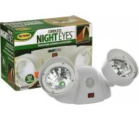 Уличный настенный светодиодный фонарь прожектор Cordless Night Eyes ULK-N22 с датчиком движения, Беспроводной светильник на стену от батареек Белый