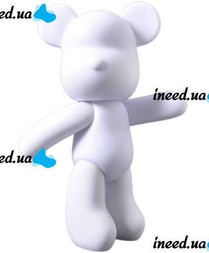Флюидный мишка сделай сам DIY Creative Fluid Bear 23 см с красками 3 шт Набор раскраска игрушка медвежонок для творчества Виниловый медведь флюид-арт