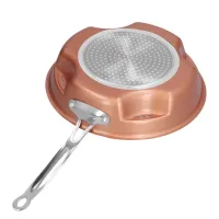 Стальная воздушная сковорода Migas Steel Air Fry Pan ML-0016 с антипригарным покрытием, Антипригарная сковородка для жарки без масла Коричневая