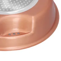 Стальная воздушная сковорода Migas Steel Air Fry Pan ML-0016 с антипригарным покрытием, Антипригарная сковородка для жарки без масла Коричневая