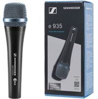 Ручной проводной микрофон Sennheiser Evolution E965 для пения, Вокальный однонаправленный конденсаторный микрофон для записи и караоке Черный