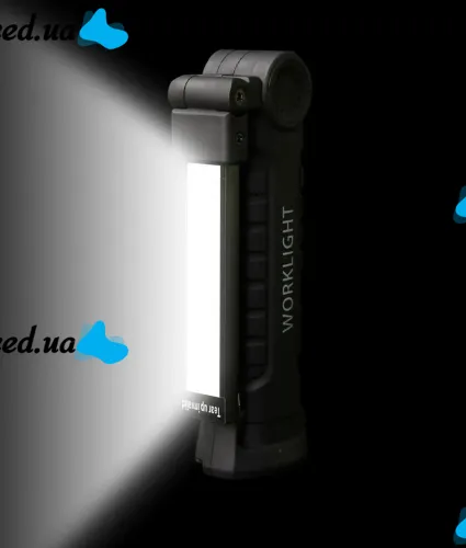 Аккумуляторный складной светильник Worklight W-52 LED COB 360° фонарь с магнитом и крючком 5 режимов, Светодиодный фонарик для кемпинга 5W G52