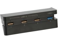 Универсальный Usb Hub Dobe PS4 Slim Концентратор на 4 порта для игровой приставки Sony Playstation, Юсб Хаб Разветвитель для периферийных устройств