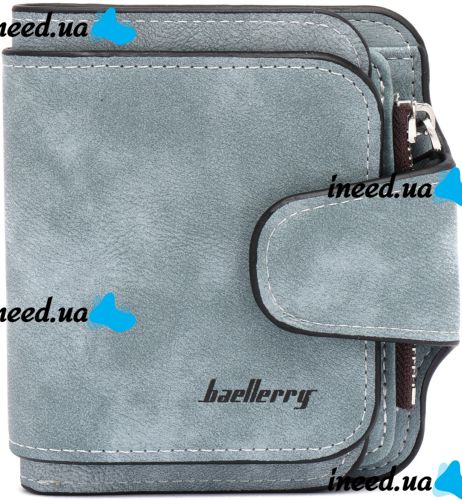 Женский замшевый кошелек Baellerry Forever Mini N 2346 Blue Jeans женское мини портмоне на 10 отделений для купюр и мелочи 10.5Х11.5 см Голубой