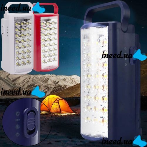 Emergency LED Lamp ALFARID Lantern (Almina) DL-2424 24 LED 6V 3Ah Rechargeable with Power Bank Function Emergency Portable Lamp 2606L