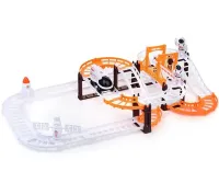 Конструктор космический автотрек Outer Space Track LT243173 со звуковыми эффектами и светом с шатлом, мостом и космонавтами 888-86 42 детали Белый