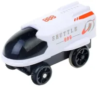Конструктор космический автотрек Outer Space Track LT243173 со звуковыми эффектами и светом с шатлом, мостом и космонавтами 888-86 42 детали Белый