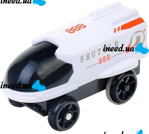 Конструктор космический автотрек Outer Space Track LT243173 со звуковыми эффектами и светом с шатлом, мостом и космонавтами 888-86 42 детали Белый