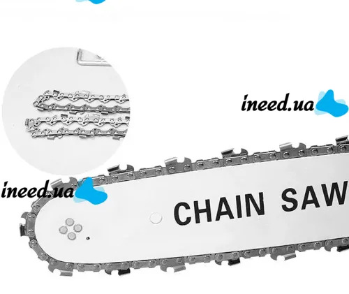 Насадка Chain Saw 12" цепная пила для болгарки Grand 300QF Pro с системой смазки цепи для МШУ болгарок 30см с ручкой и масляным бачком