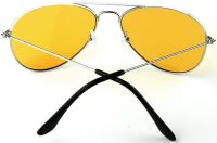 Водительские очки ночного видения для вождения ночью Night View NV Glasses, желтые поляризационные антибликовые авиаторы антифары с защитой для глаз