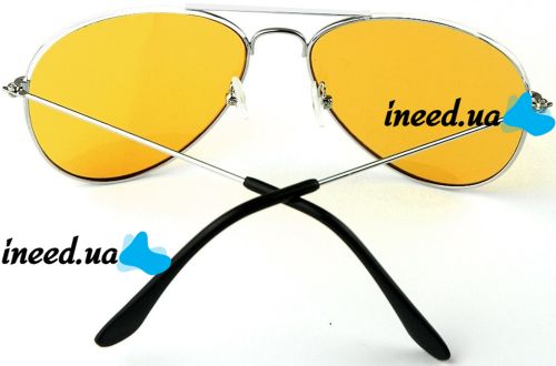 Водительские очки ночного видения для вождения ночью Night View NV Glasses, желтые поляризационные антибликовые авиаторы антифары с защитой для глаз