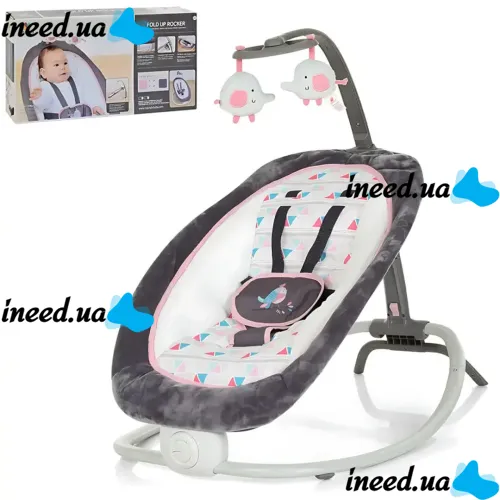 Mastela 6917 baby rocking lounger with music and vibration for newborn baby, Musical cradle with height adjustment and 2 suspensions
