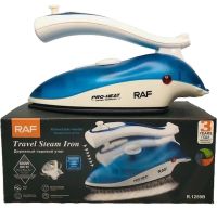 Складной ручной утюг RAF R.1259B 800W с регулятором температуры и резервуаром для воды, Паровой утюг отпариватель Раф с керамической подошвой
